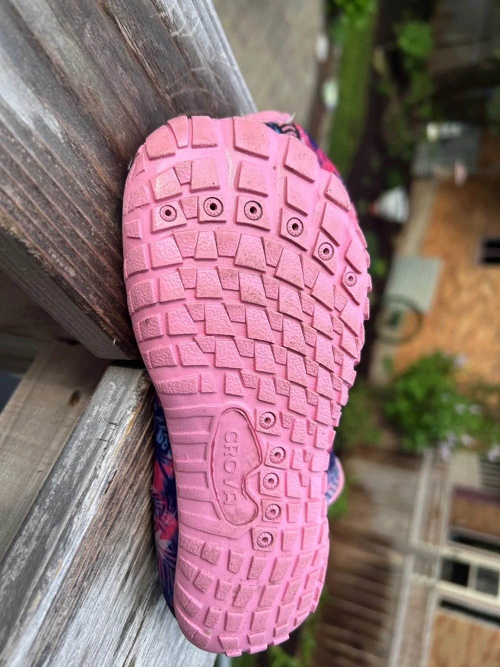 Crova Pink and Navy Floral Slip-On Water/Hiking